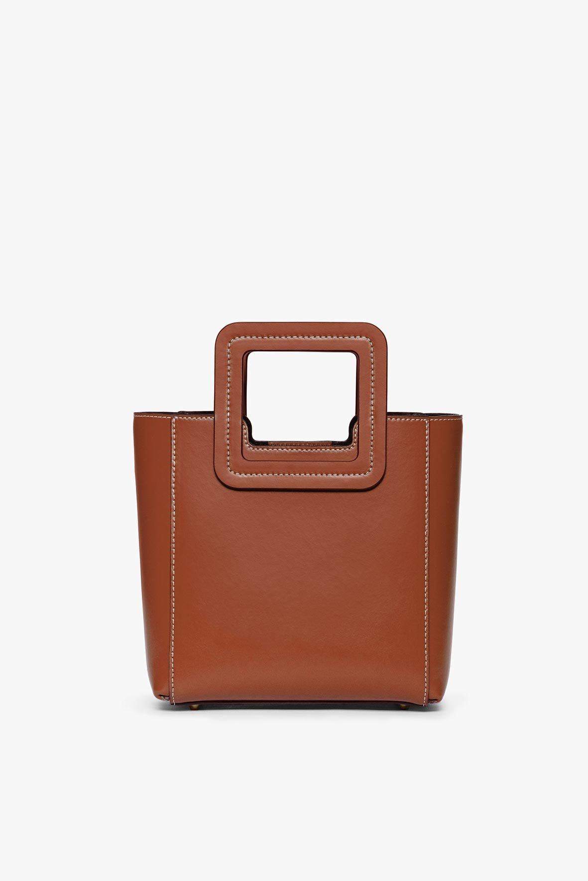 STAUD | Mini Shirley Leather Bag - Saddle