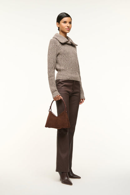 STAUD | Valerie Shoulder Bag Mahogany