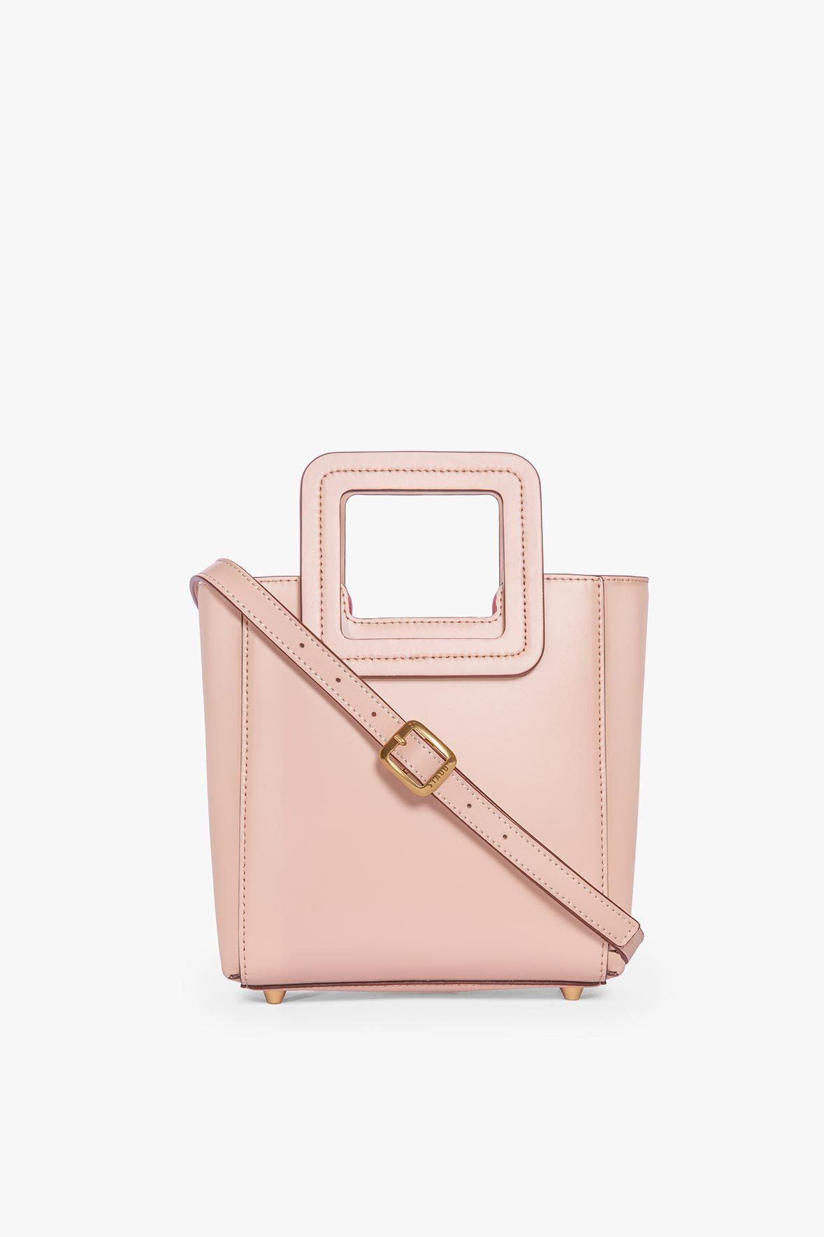 STAUD | Mini Shirley Leather Bag - Blush