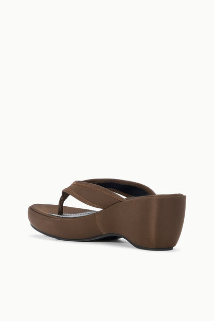 STAUD | Remy Espresso Brown Platform Wedge Sandal - Staud
