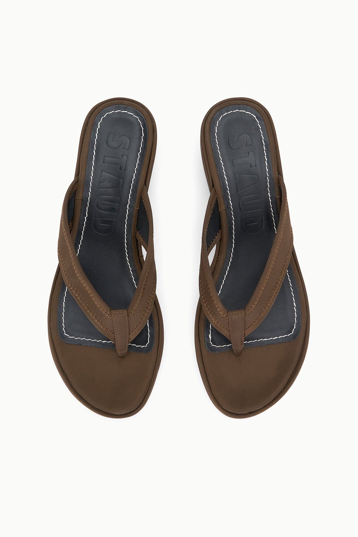 STAUD | Remy Espresso Brown Platform Wedge Sandal - Staud