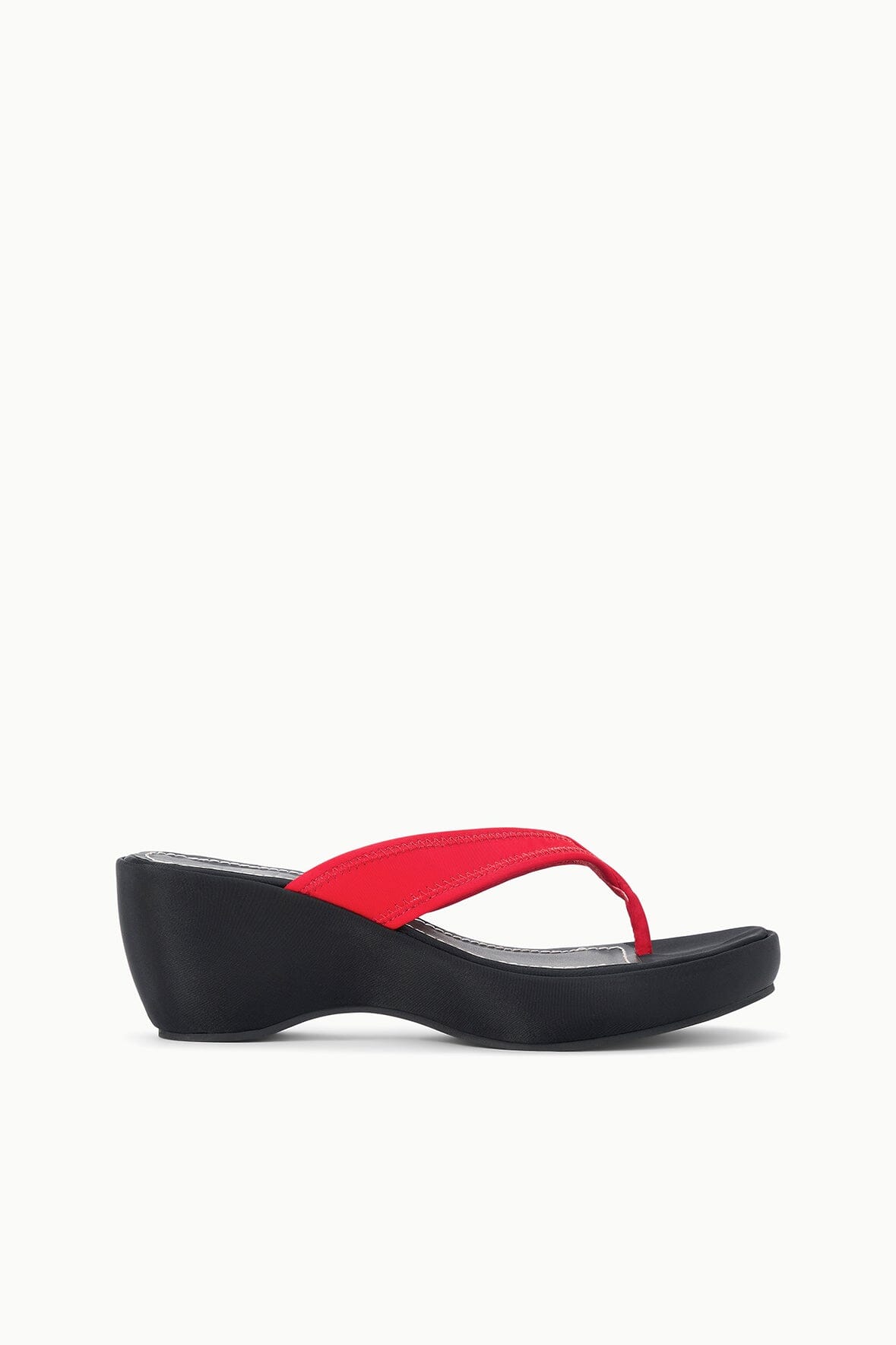 STAUD | Remy Thong Wedge Black Multi