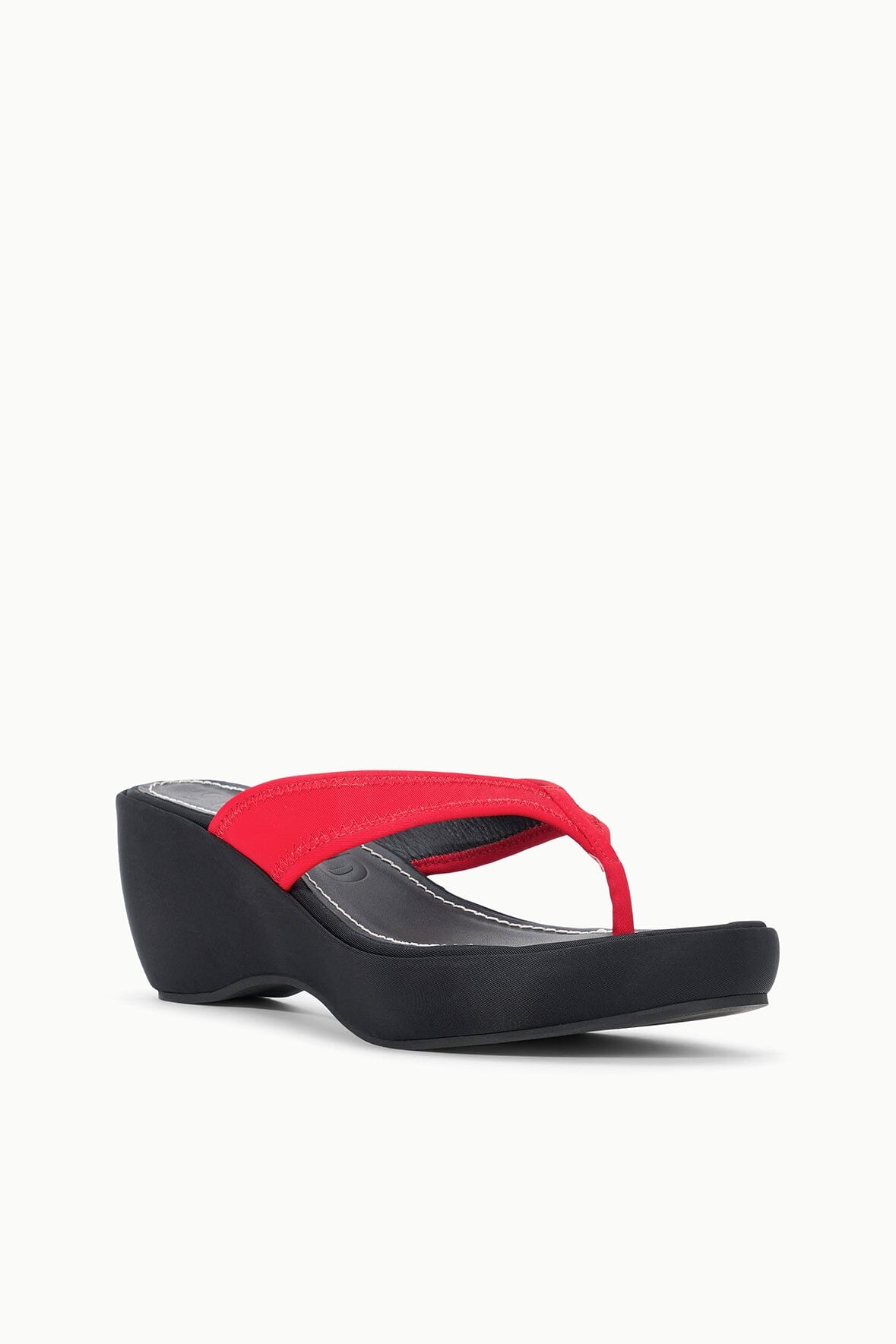 STAUD | Remy Thong Wedge Black Multi