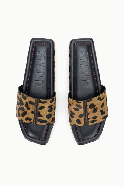 STAUD | Fallon Cheetah Haircalf Platform Sandals - Staud