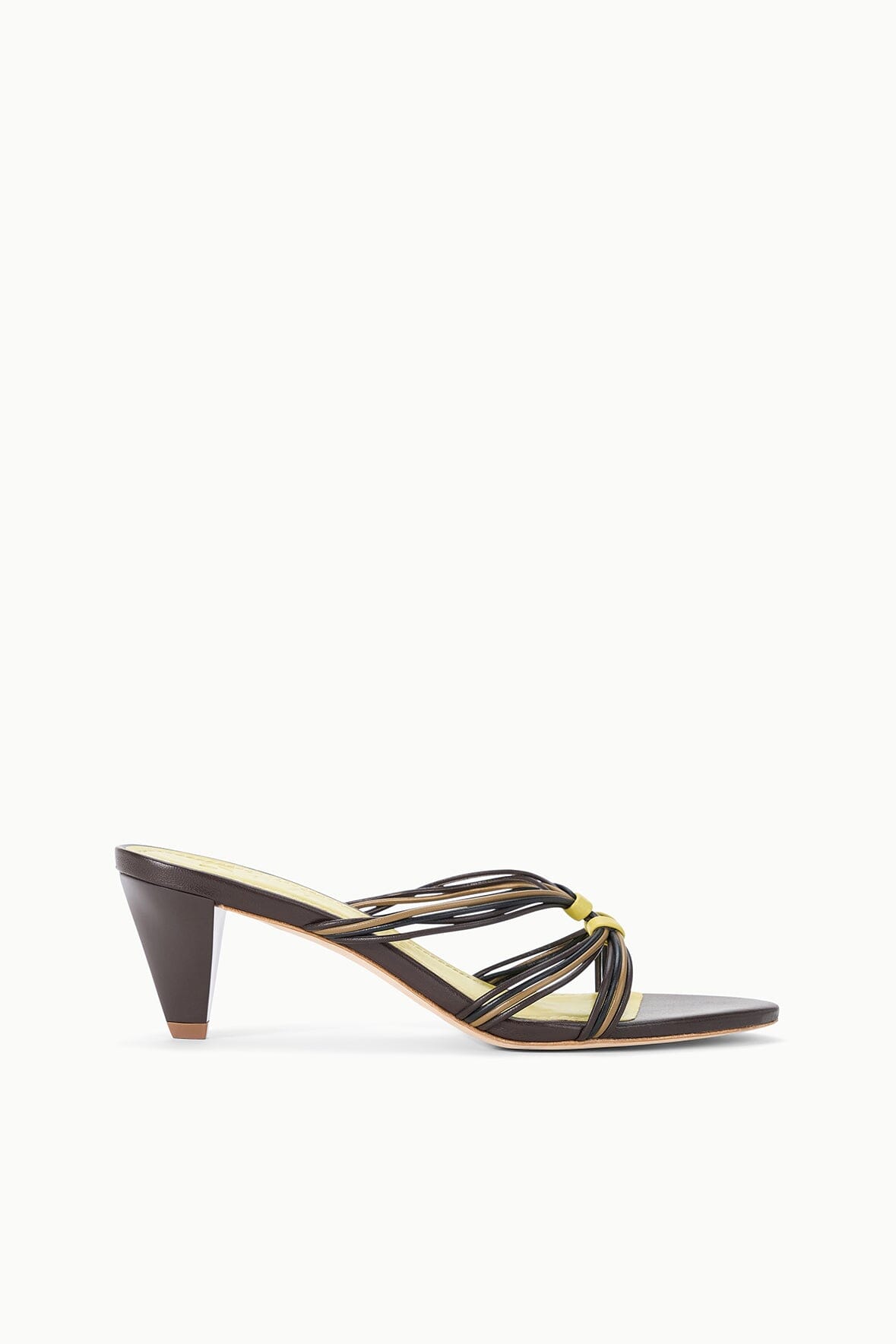 STAUD | Carrie Mule Espresso Citron