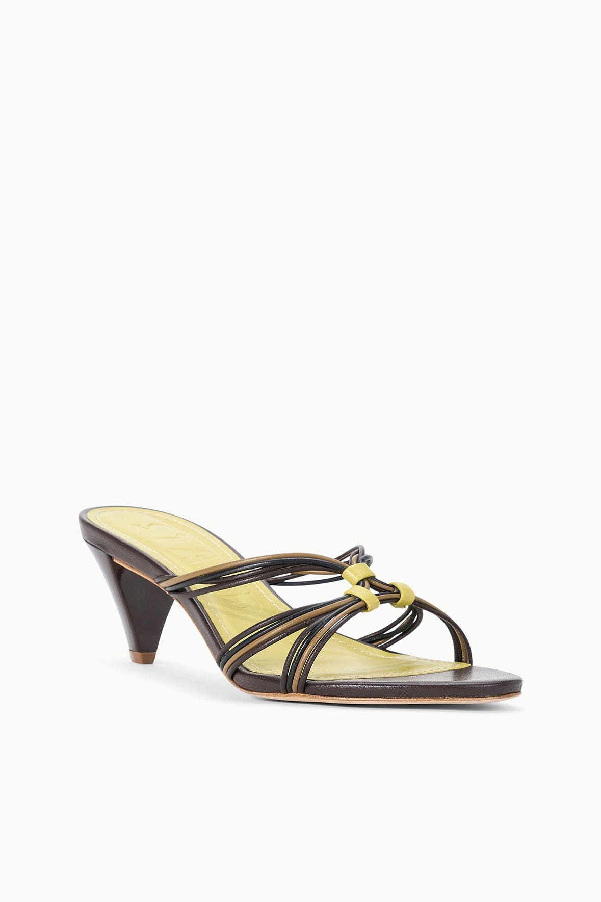 STAUD | Carrie Mule Espresso Citron