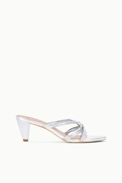 STAUD | Carrie Mule Silver
