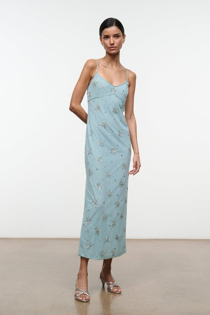 STAUD | Carrie Mule Silver