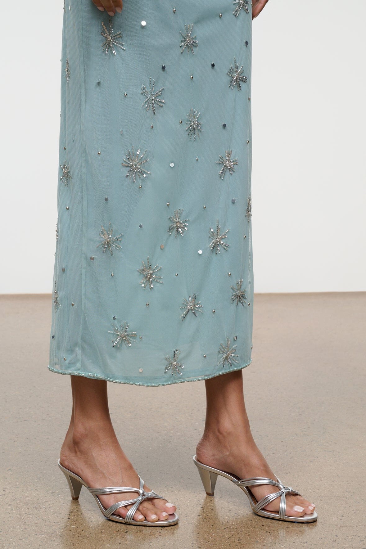 STAUD | Carrie Mule Silver