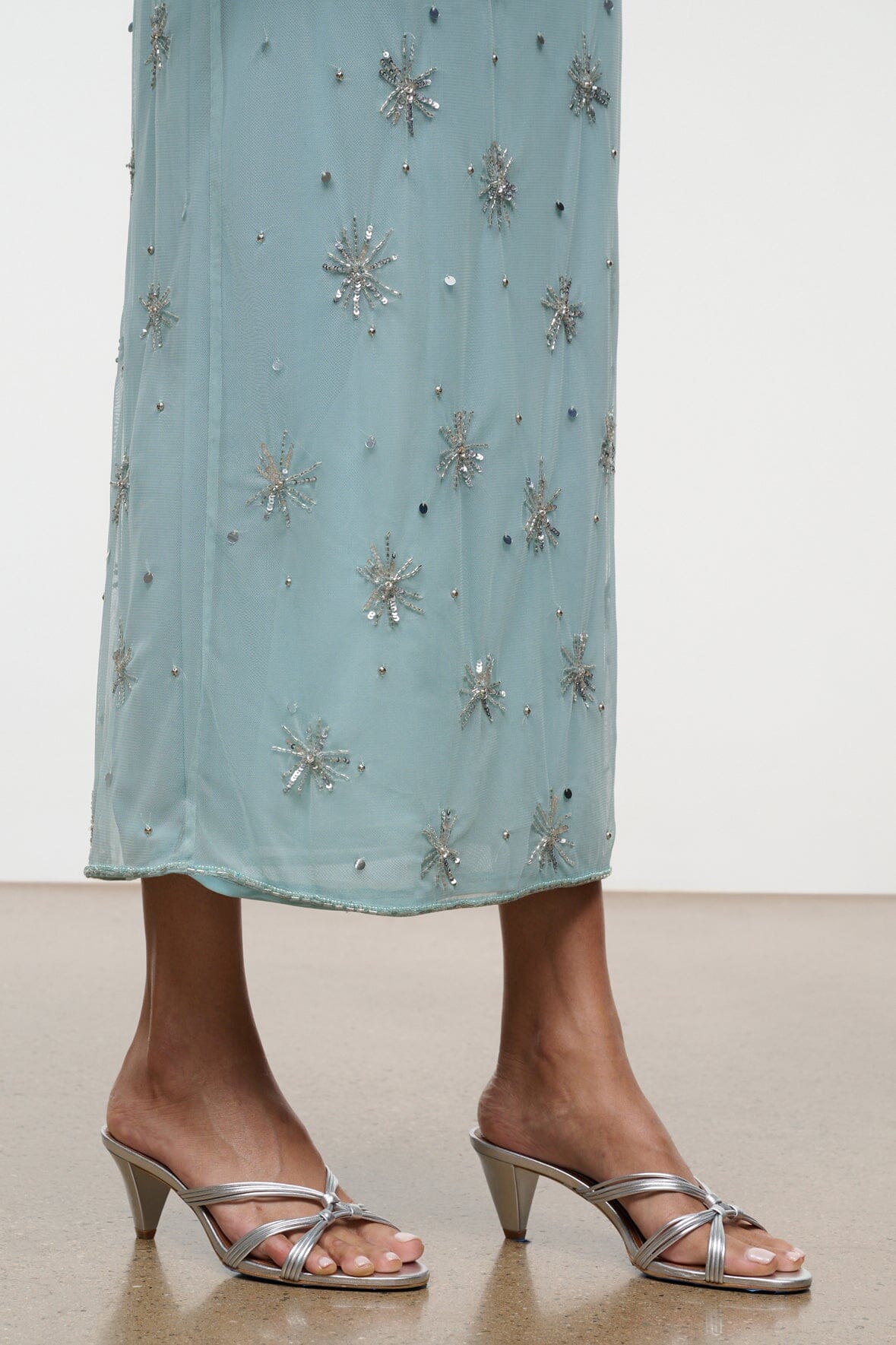 STAUD | Carrie Mule Silver