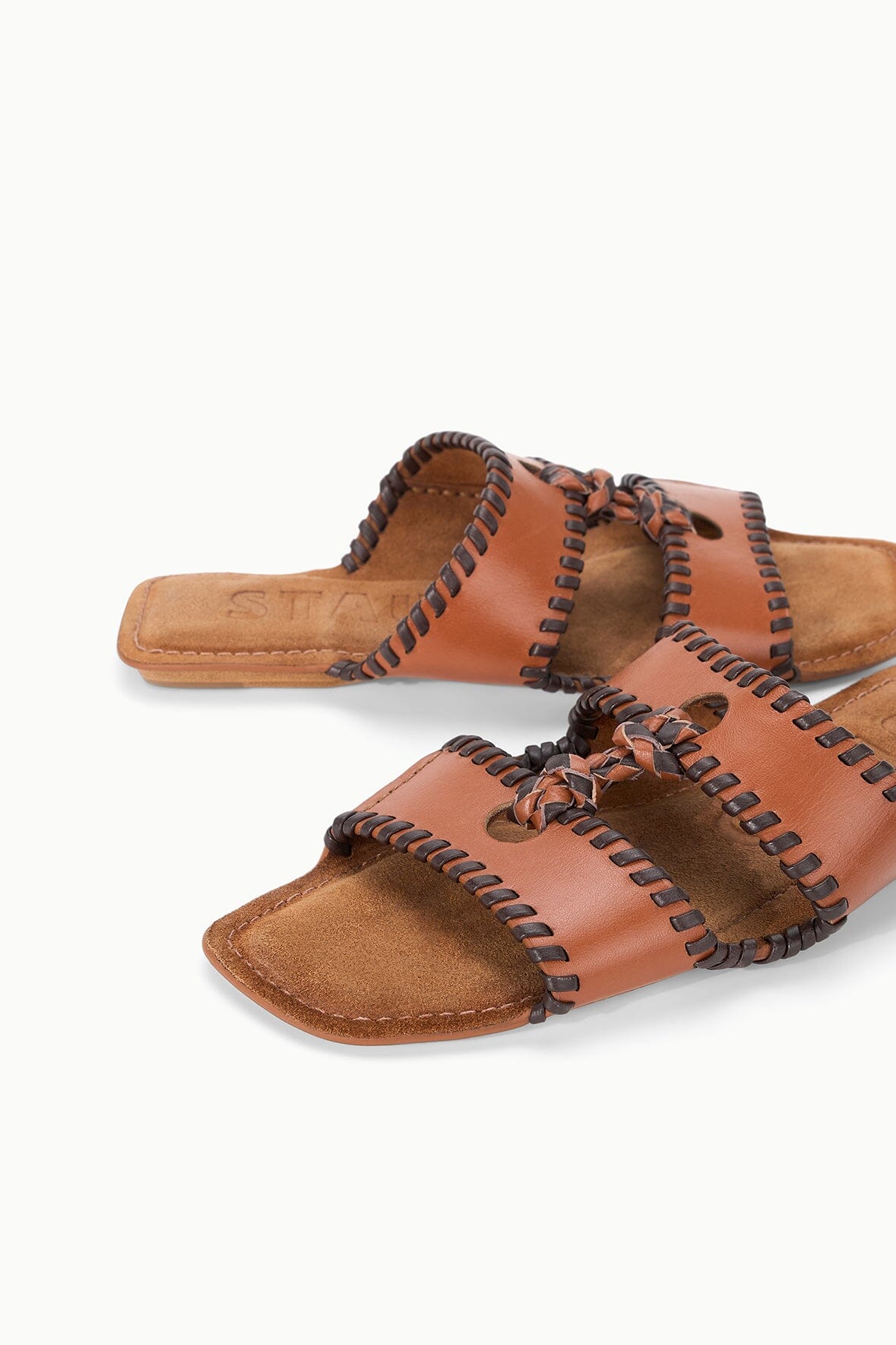 STAUD | Mara Sandal Tabac
