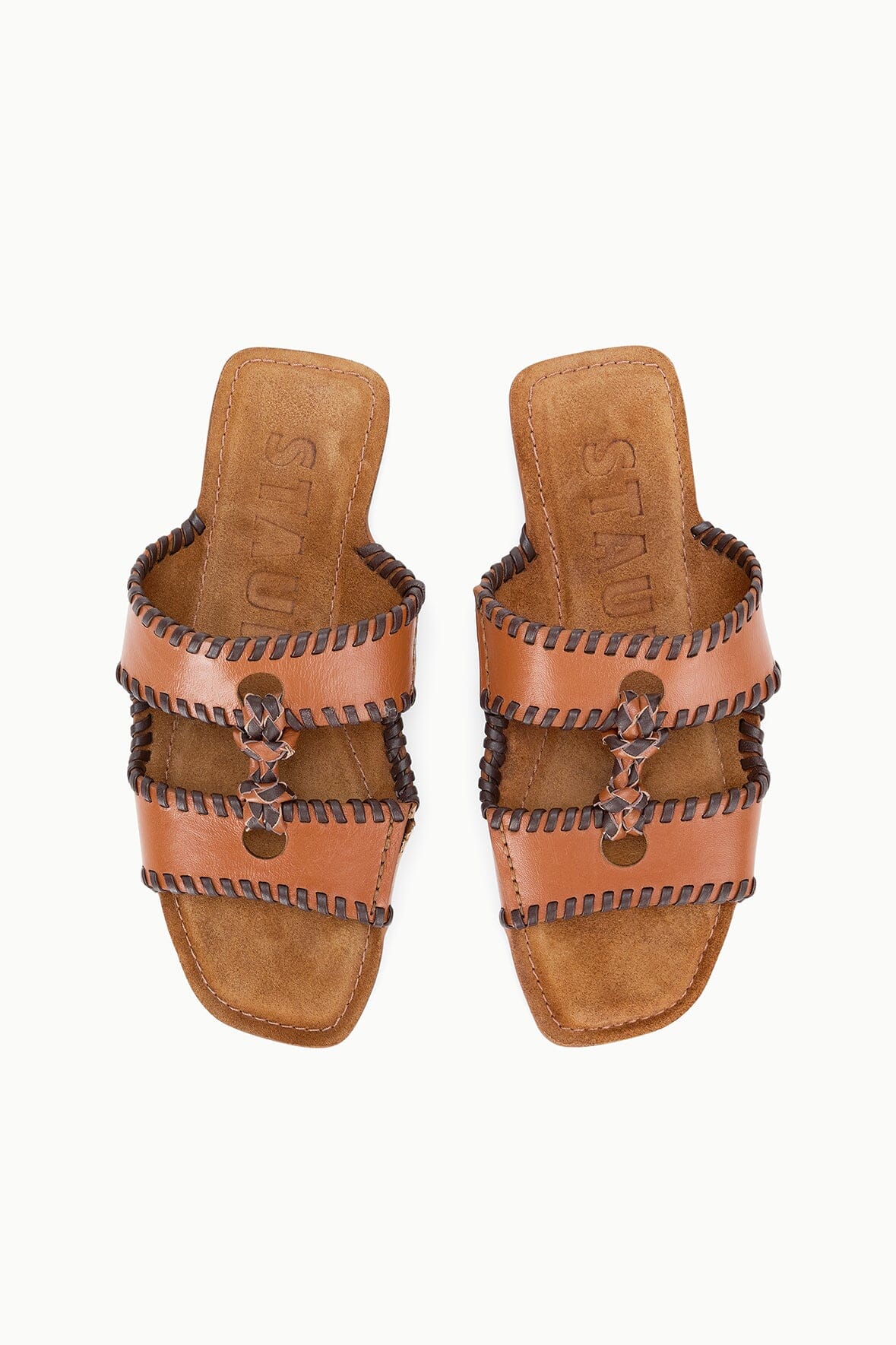 STAUD | Mara Sandal Tabac