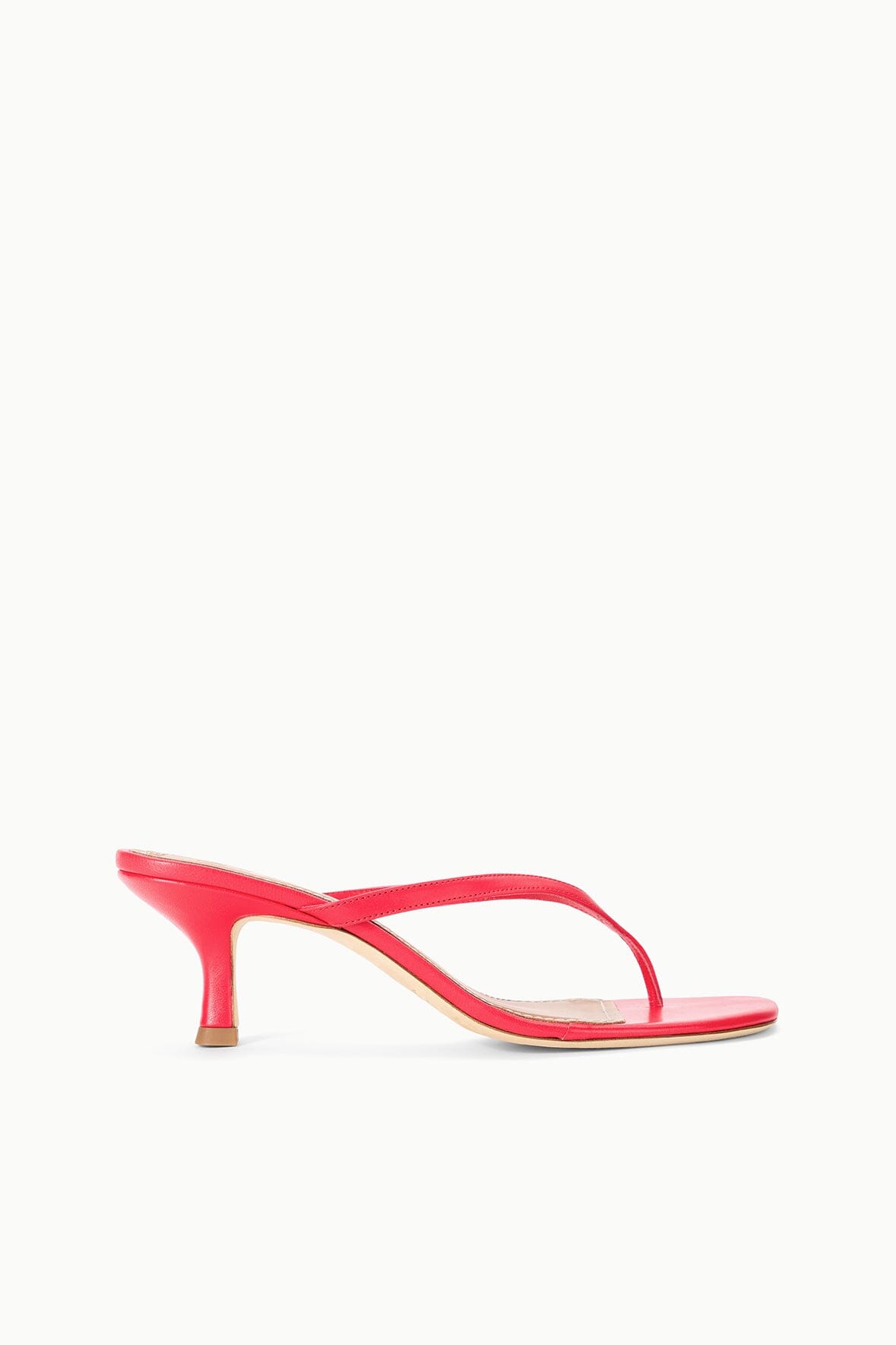 STAUD | Freja Kitten Heel Red Rose