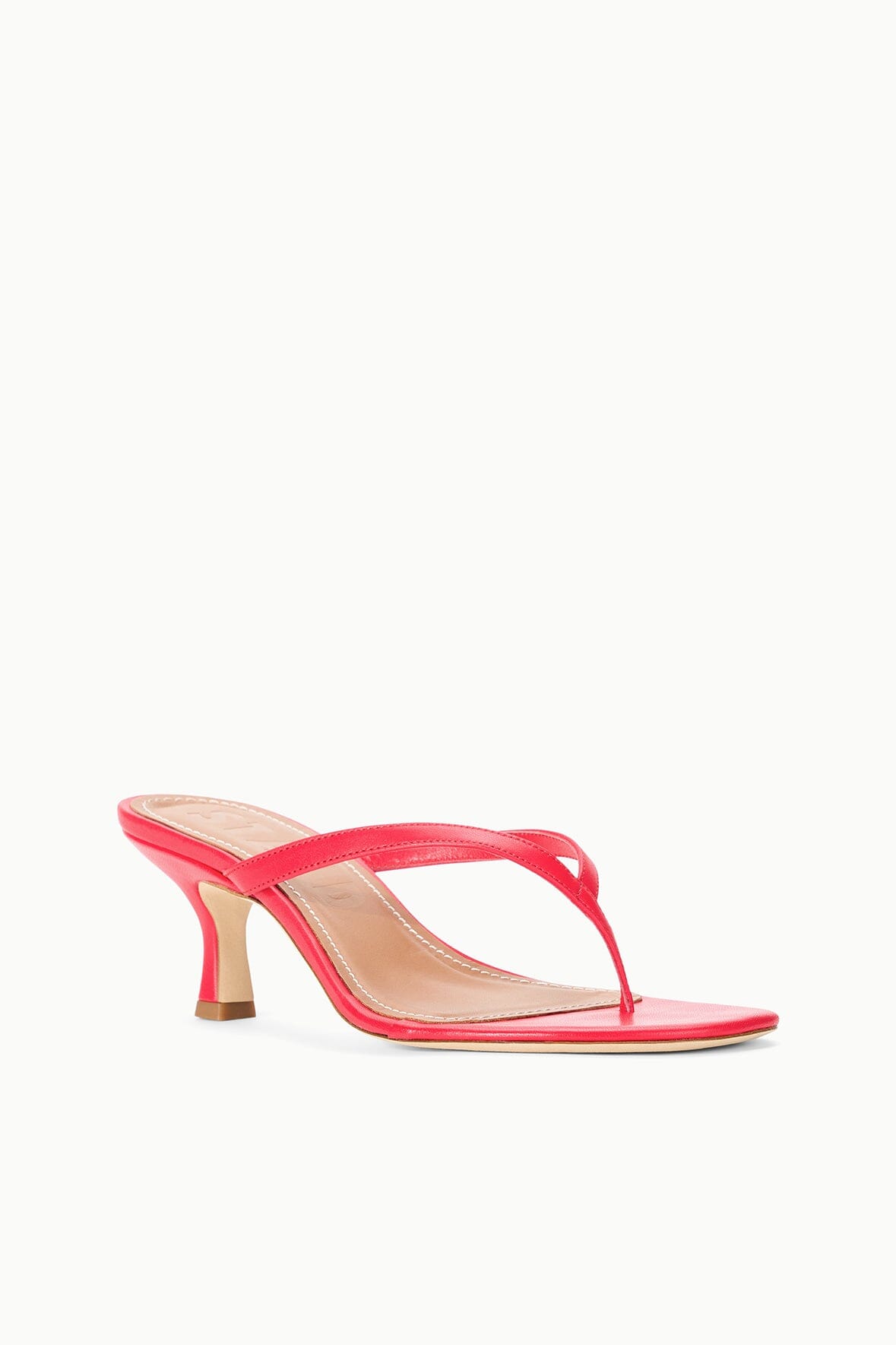 STAUD | Freja Kitten Heel Red Rose