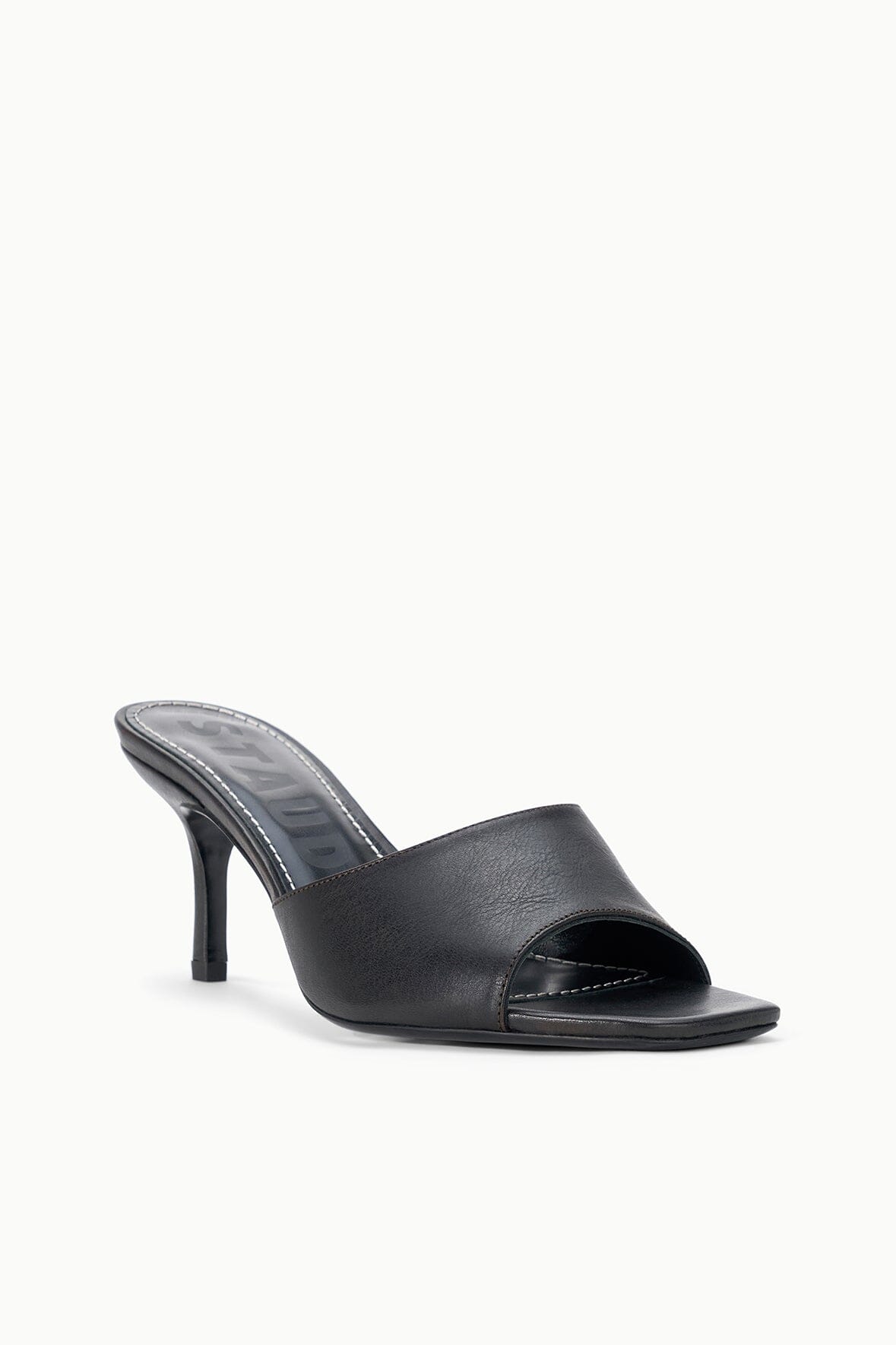 STAUD | Bea Mule Espresso Distressed