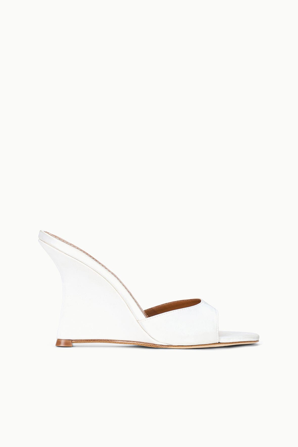 STAUD | Brigitte High Wedge Ivory
