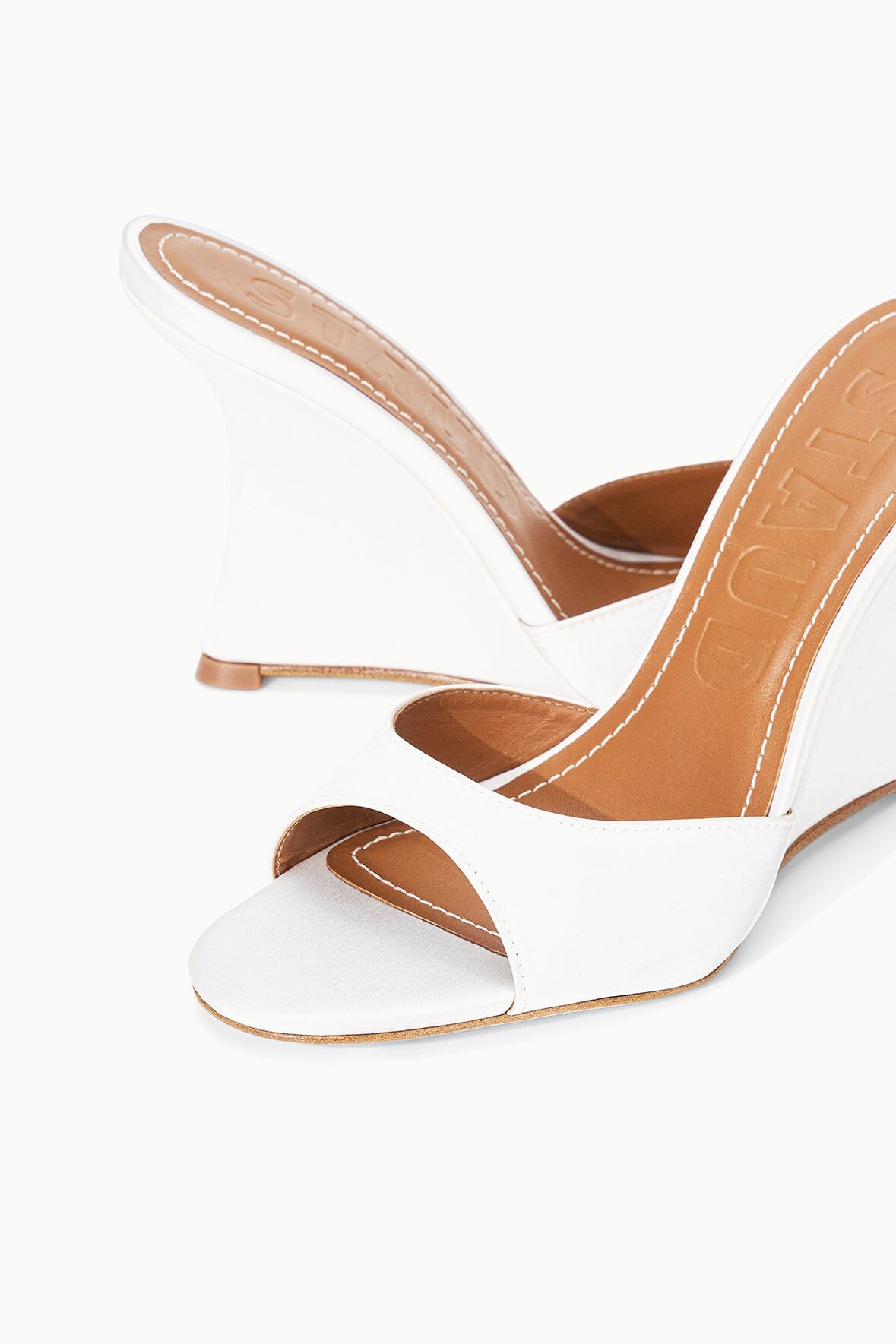 STAUD | Brigitte High Wedge Ivory