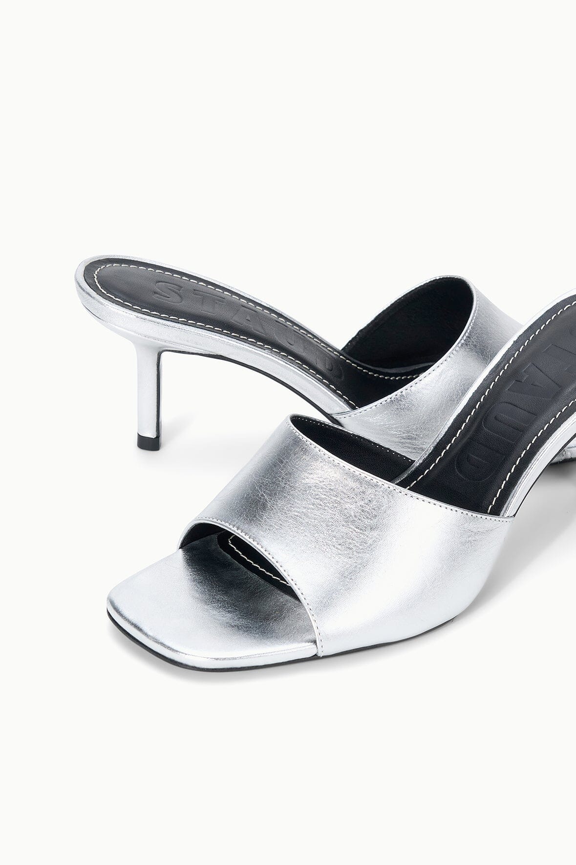 STAUD | Bea Mule Silver