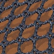 STAUD | Alba Ballet Flat Navy Netting
