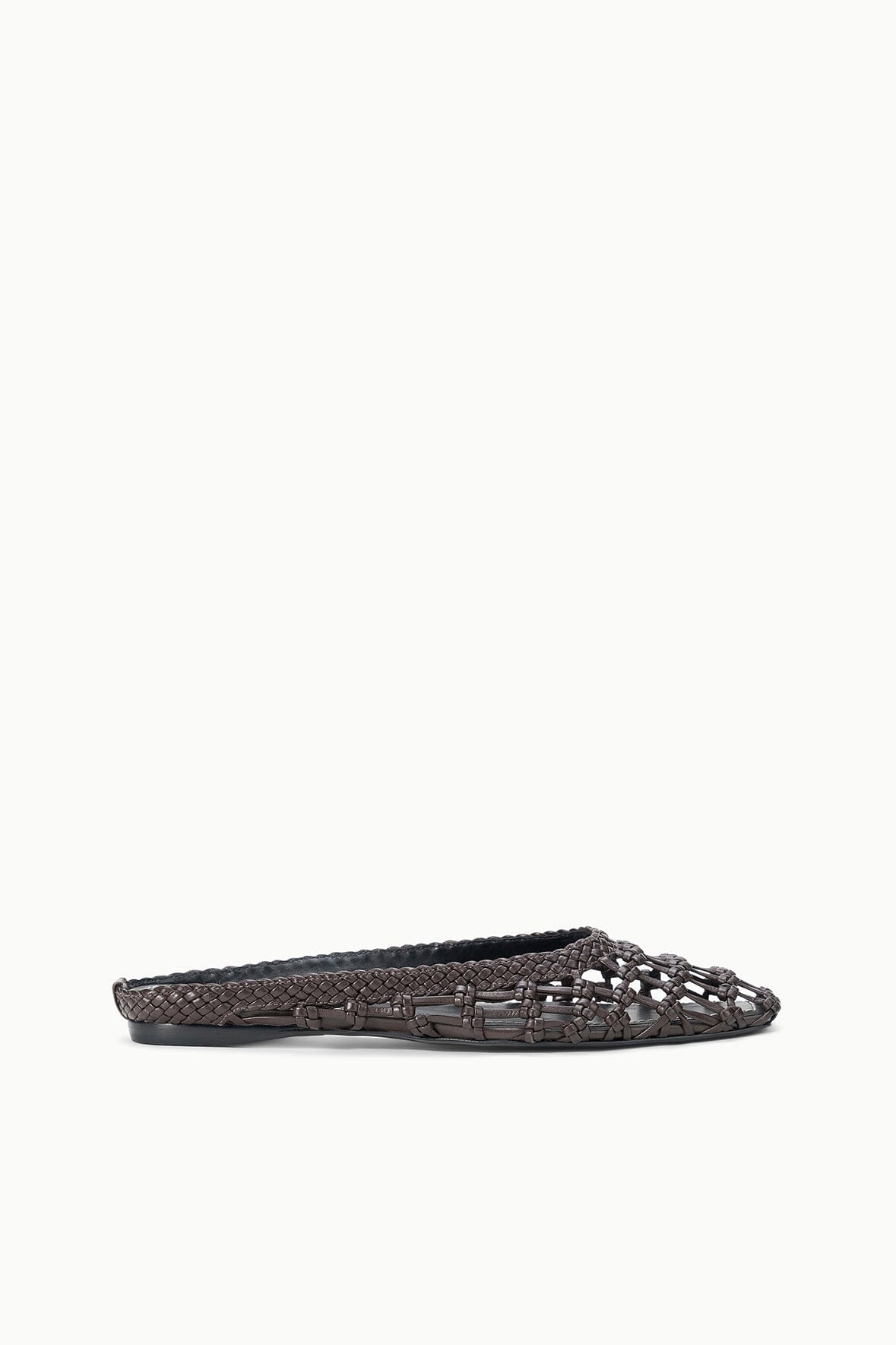STAUD | Otto Hand-Knotted Flat Mule Espresso