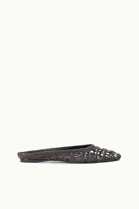 STAUD | Otto Hand-Knotted Flat Mule Espresso