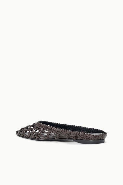 STAUD | Otto Hand-Knotted Flat Mule Espresso