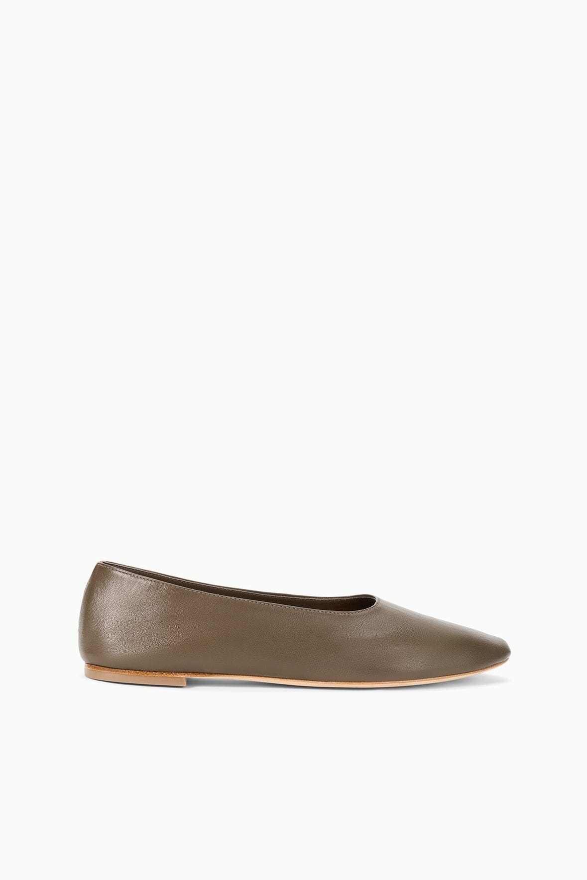 STAUD | Alba Ballet Flat Truffle