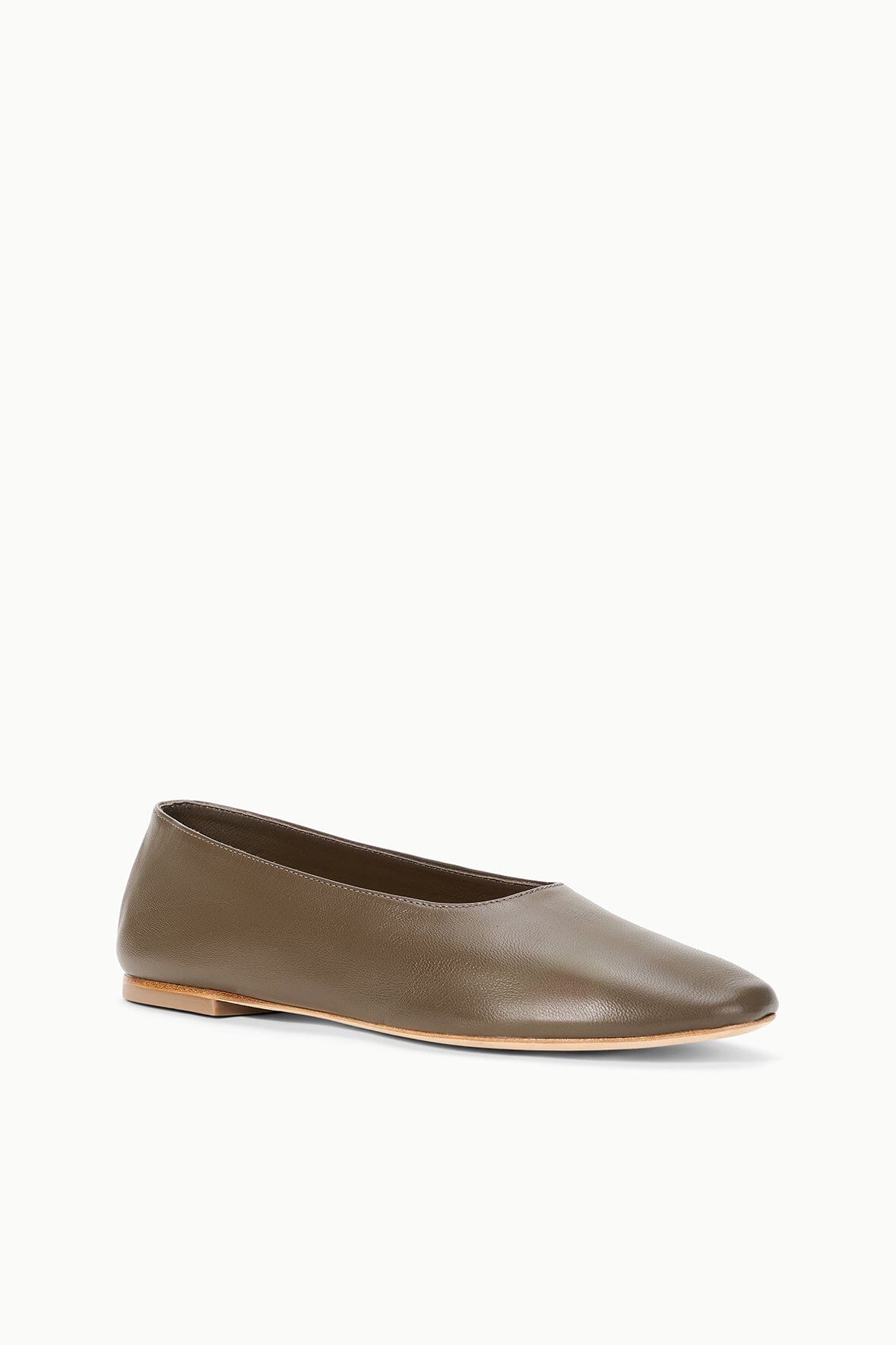 STAUD | Alba Ballet Flat Truffle