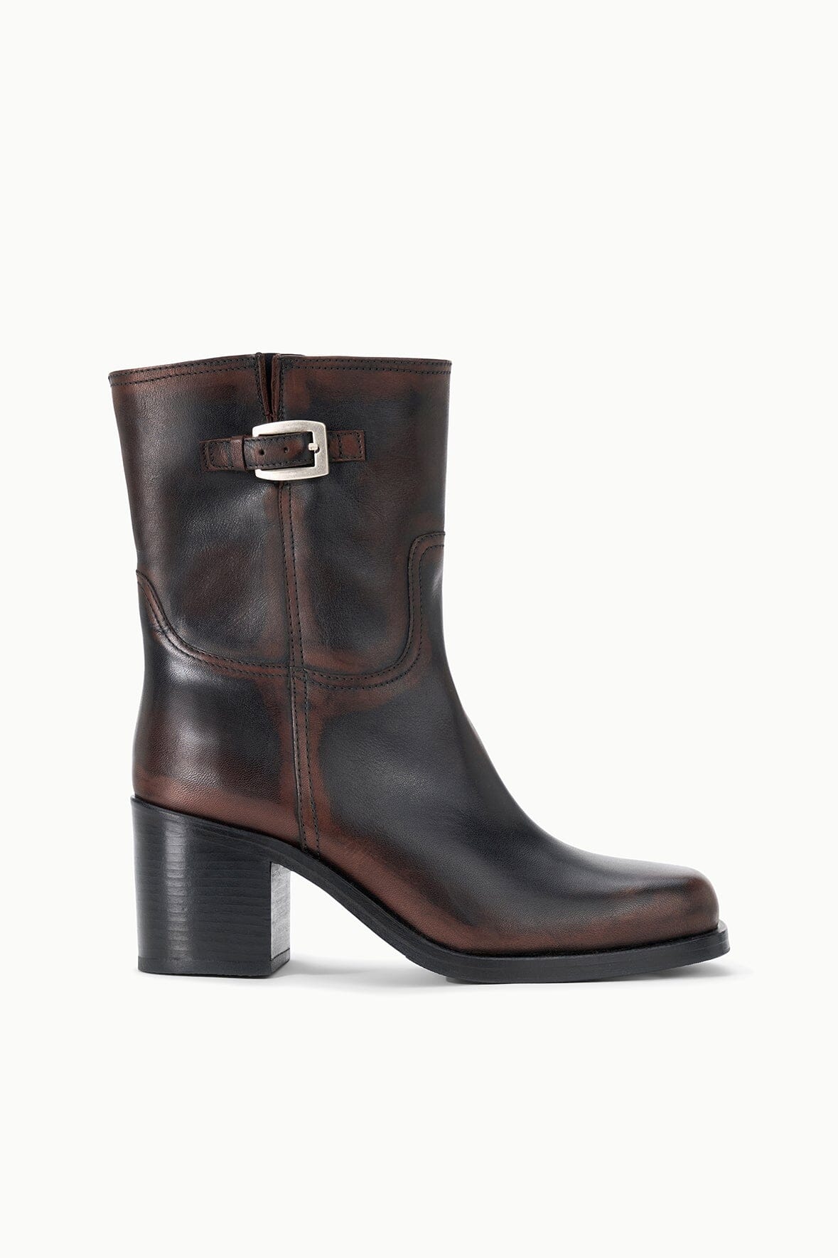 STAUD | Brooklyn Ankle Boot Espresso Distressed