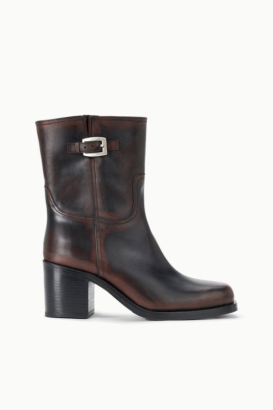 STAUD | Brooklyn Ankle Boot Espresso Distressed