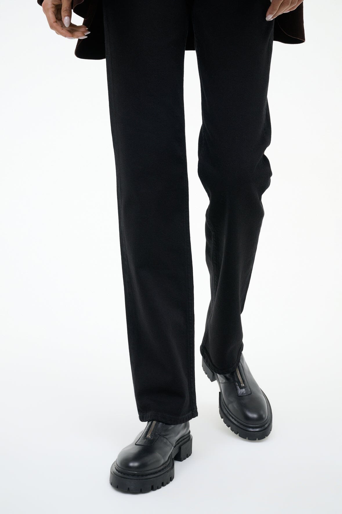 STAUD | Miles Zip Ankle Boot Black