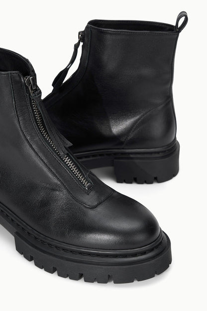 STAUD | Miles Zip Ankle Boot Black