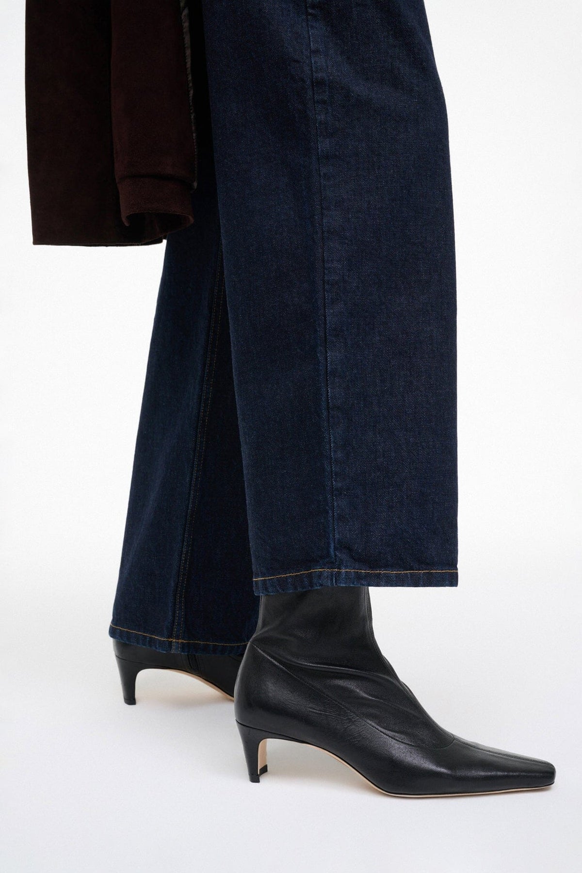 STAUD | Wally Sock Ankle Boot Black