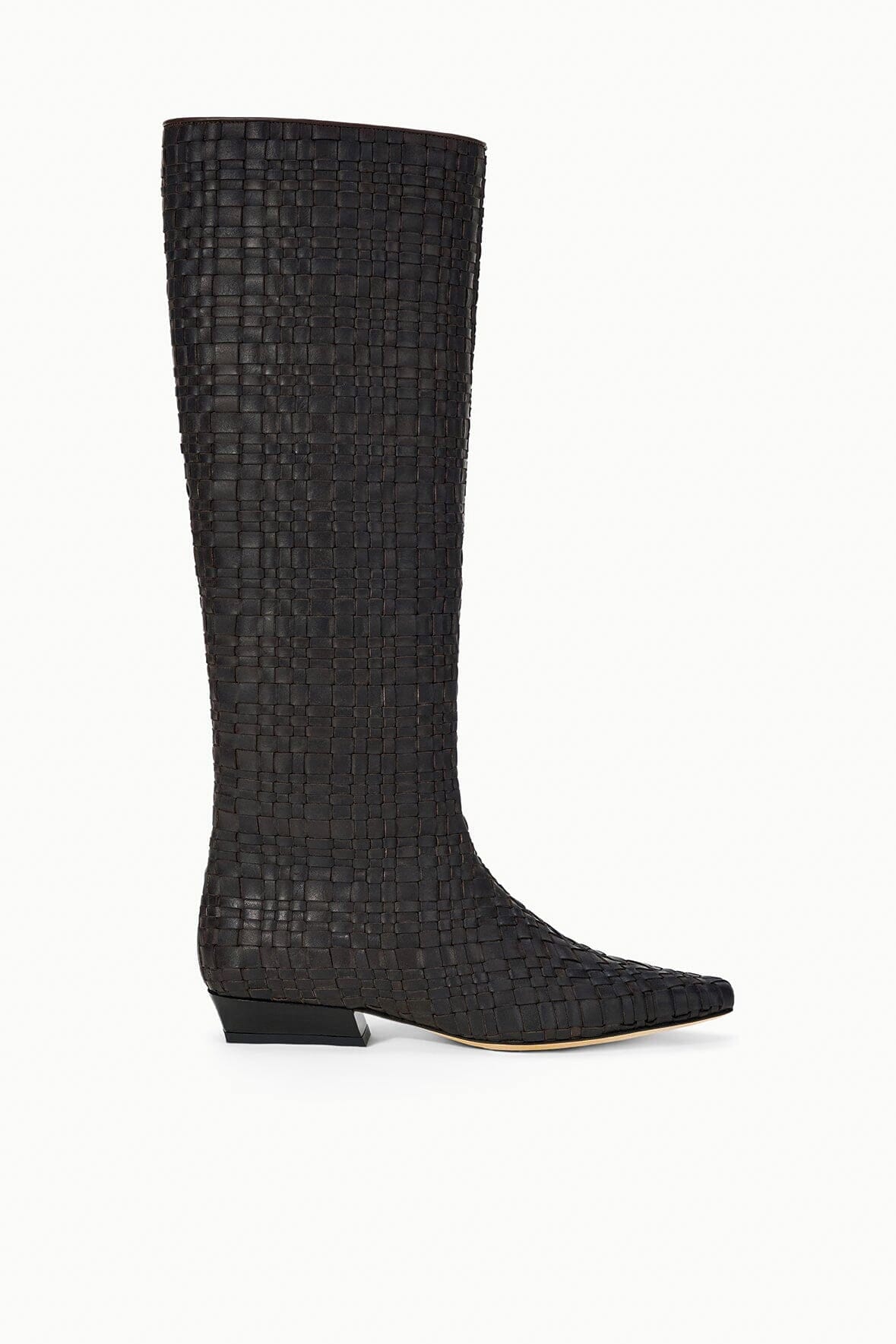 STAUD | Wally Flat Boot Espresso Woven