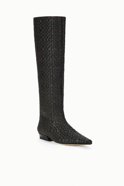 STAUD | Wally Flat Boot Espresso Woven