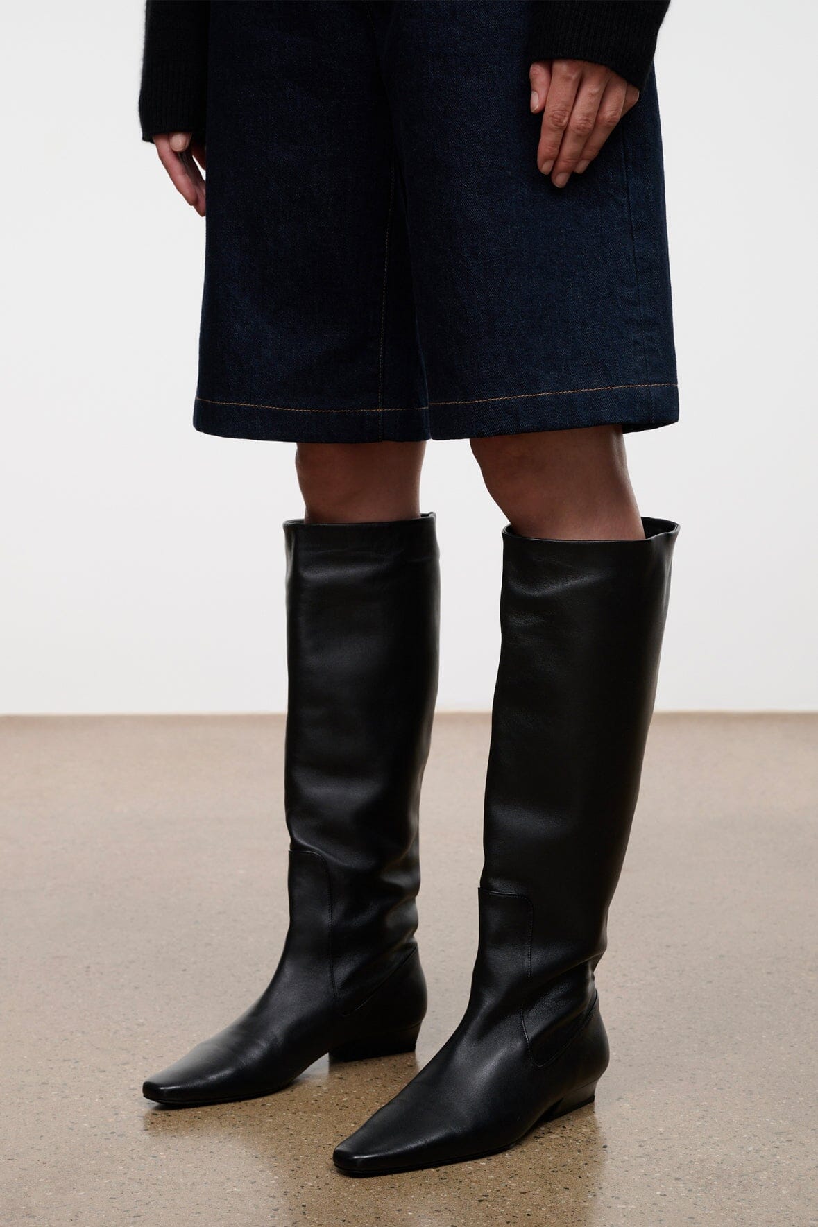 STAUD | Wally Flat Boot Black