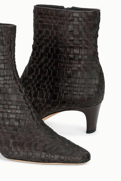 STAUD | Wally Ankle Boot Espresso Woven