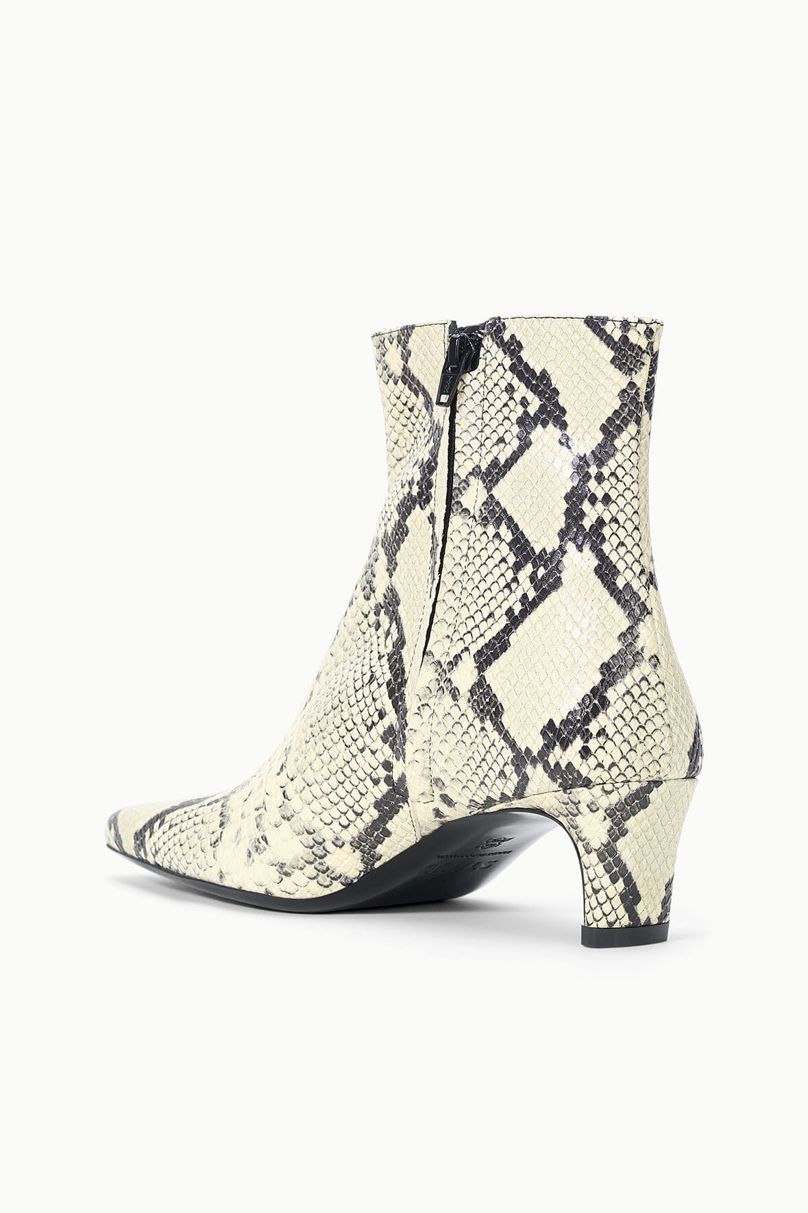 STAUD | Wally Ankle Boot White Snake