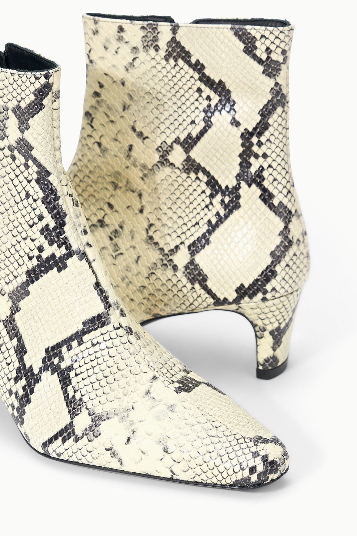 STAUD | Wally Ankle Boot White Snake