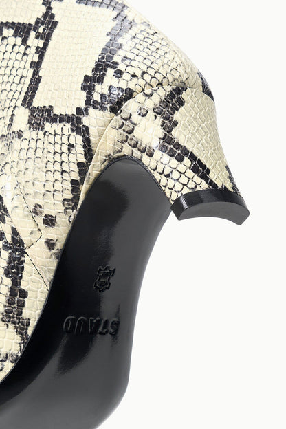 STAUD | Wally Ankle Boot White Snake