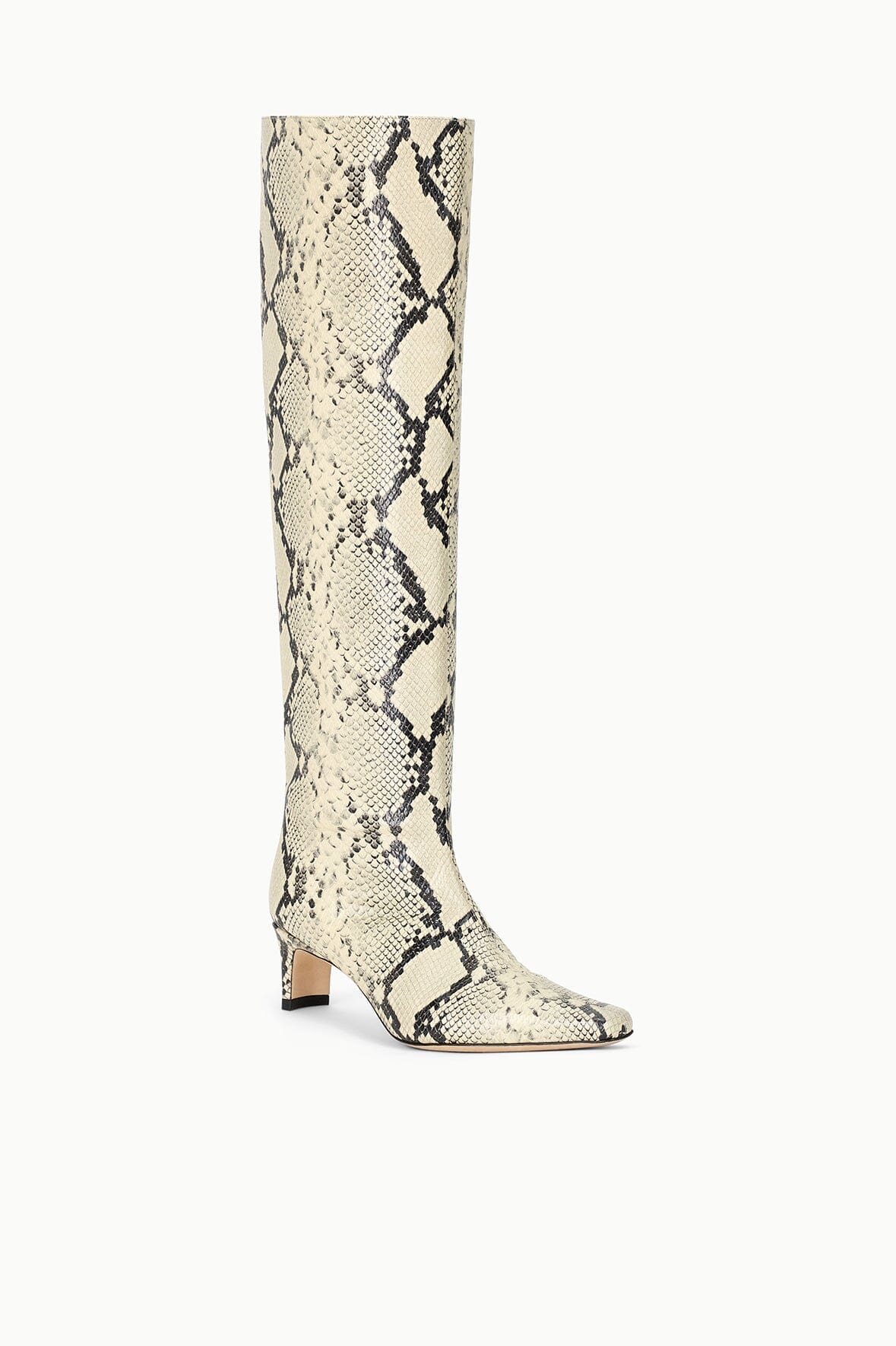 STAUD | Wally Boot White Snake