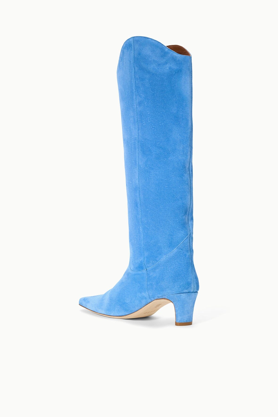 STAUD | Western Wally Boot Blue Suede