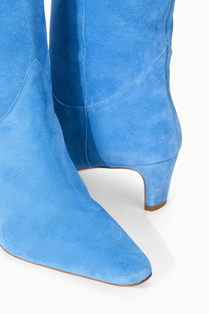 STAUD | Western Wally Boot Blue Suede