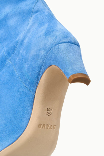 STAUD | Western Wally Boot Blue Suede