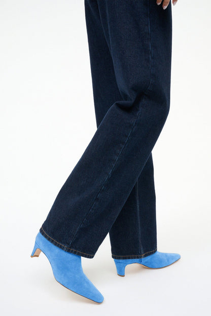 STAUD | Wally Ankle Boot Blue Suede