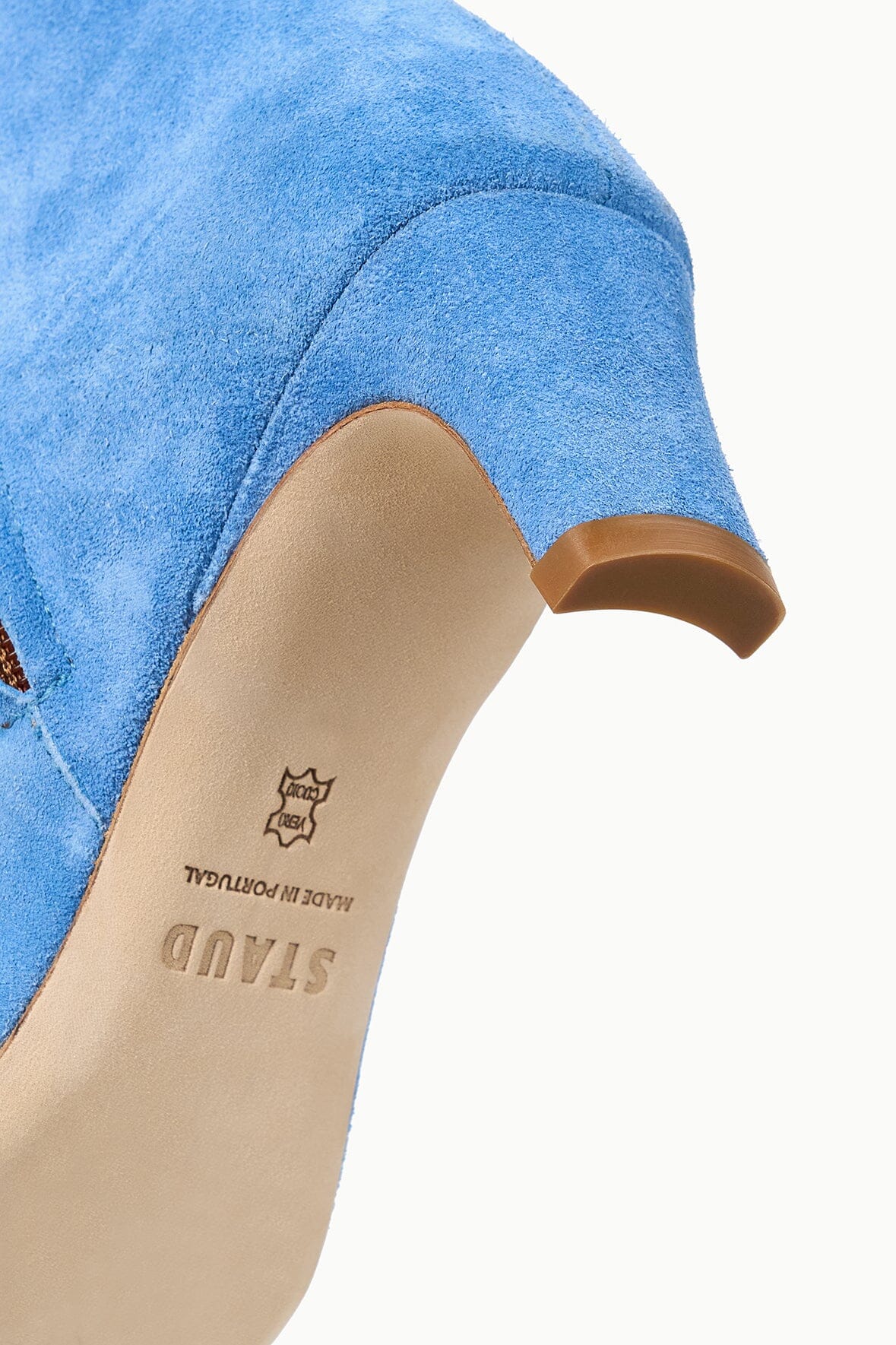 STAUD | Wally Ankle Boot Blue Suede