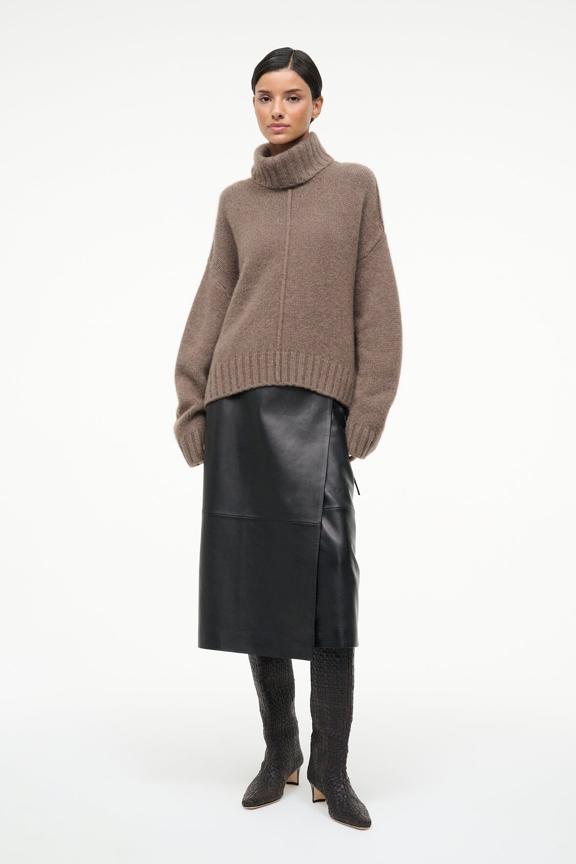 STAUD | Wally Boot Espresso Woven