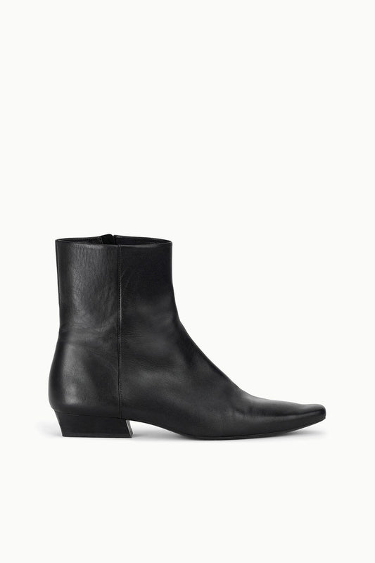 STAUD | Wally Flat Ankle Boot Black