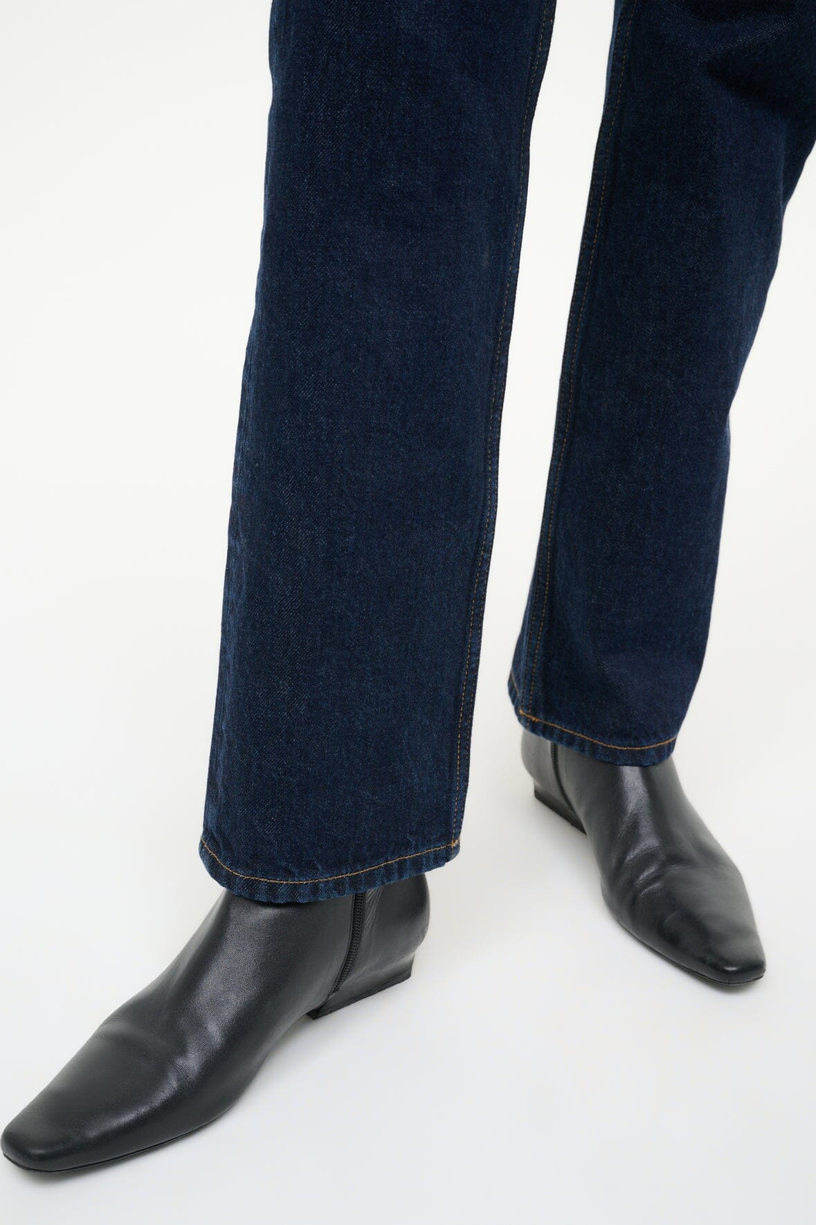 STAUD | Wally Flat Ankle Boot Black