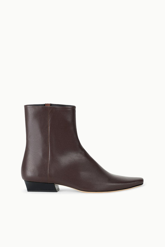 STAUD | Wally Flat Ankle Boot Espresso